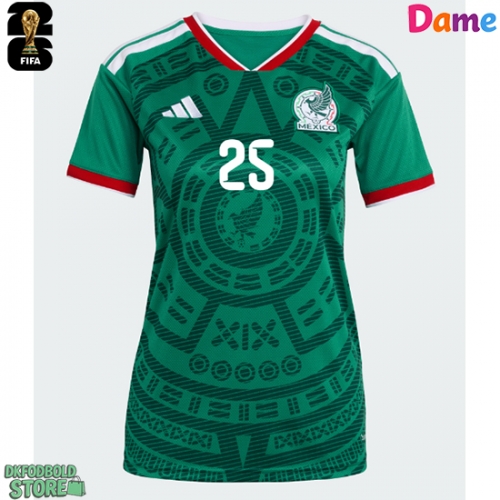 Mexico Roberto Alvarado #25 Replika Hjemmebanetrøje Dame VM 2026 Kortærmet